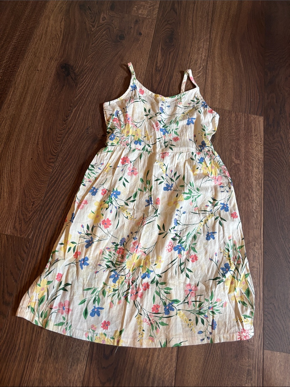 Old Navy Cream Floral Spaghetti-Strap Sundress